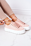 Women's Sneakers On A Platform Pink Big City Life
