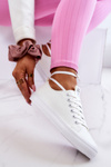 Women's Leather Sneakers White Mikayla
