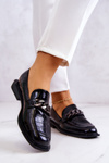 Leather Loafers With Chain Black Killen 