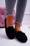 Women's Suede Moccasins Black S.Barski Gustoben