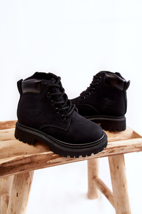 Children's Warm Boots Black Cheddy