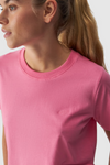 Gładki T-Shirt Damski Regular 4F 4FWAW24TTSHF1650-54S Różowy
