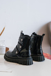 Girls' Lacquered Lined Boots Black Rilina