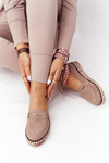 Loafers On A Platform Laura Messi 2284 Light Brown