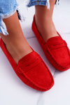 Women's Suede Red Merlonte Moccasins