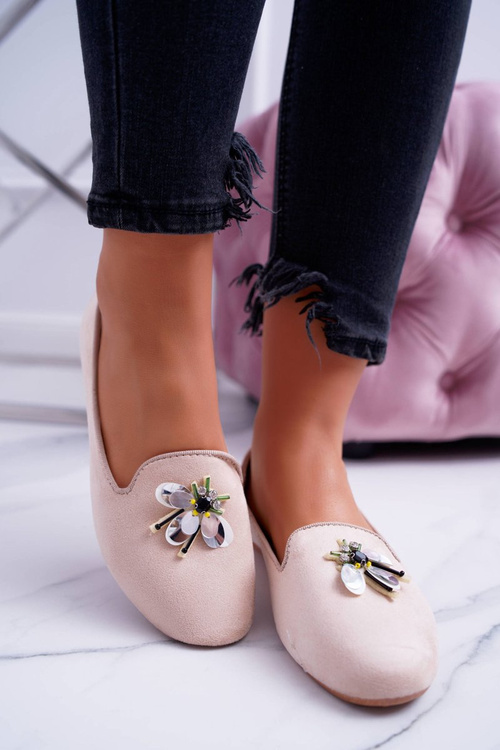 Suede Women's Ballerina Lords Beige Veni