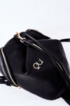 Women's Leather Backpack Purse 2in1 NOBO K3190 Black