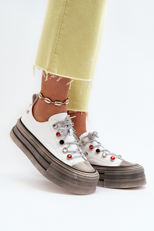 Women's Platform Sneakers GOE NN2N4054 White