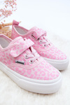 Patterned Children's Lace-up Sneakers Pink Talirena