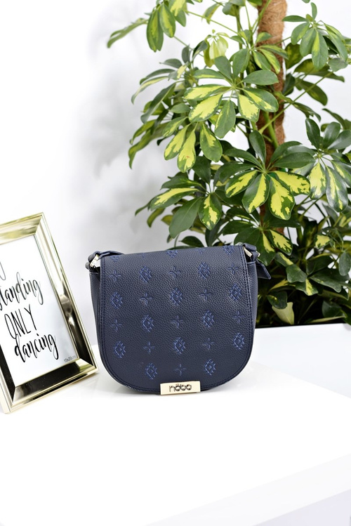 Women's Handbag Navy Blue Letterbox Nobo