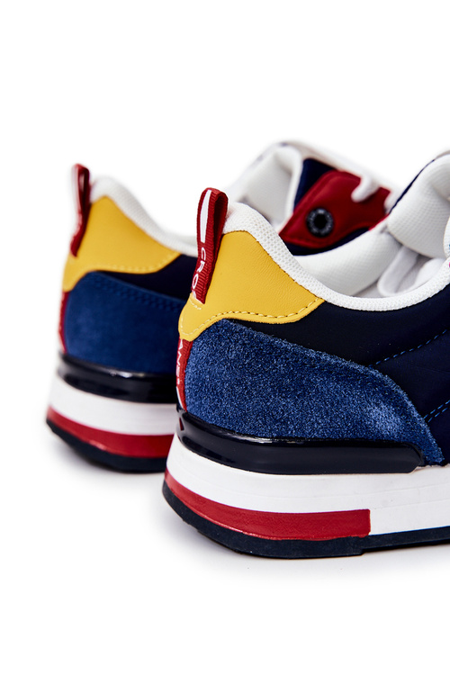 Sportowe Buty Męskie Wiązane Granatowe Cross Jeans JJ1R4008C