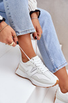 Sneakersy Buty Sportowe Damskie Białe Britma