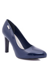 Women's Lacquered Stiletto Blue Sergio Leone Campbell pumps