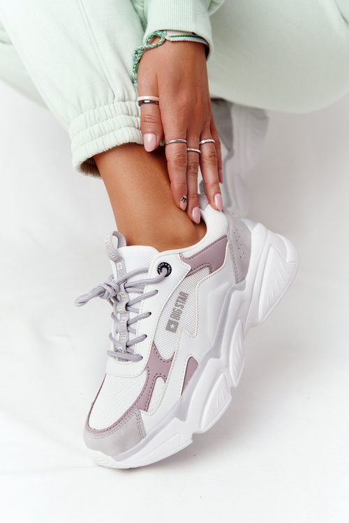 Women's Sneakers Memory Foam Big Star HH274255 White-Purple