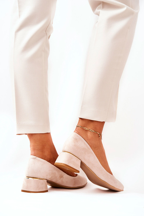 Suede pumps Lewski 3118 Beige