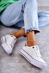 Women's Material Sneakers Big Star KK274037 White