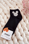 Women's Cotton Socks With Cubic Zirconia Cosas Black