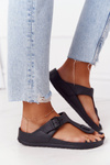 Women's Rubber Slippers Flip-flops Black Alma