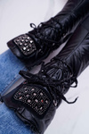 Women's Fleece-lined Snow Boots Black Honor