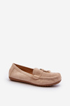 Women's Classic Suede Moccasins Beige Ontala