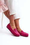 Pink Women's Suede Moccasins S.Barski LR755