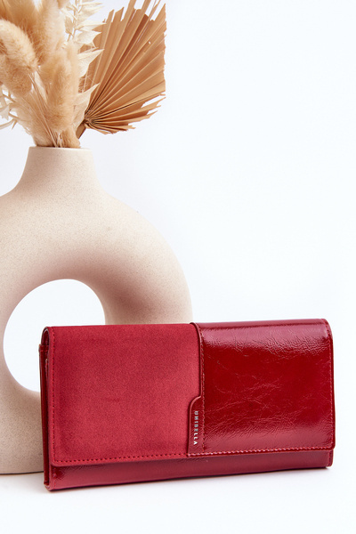 Women's Wallet with Zip Closure Red Harmale