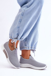 Buty Sportowe Klasyczne Wsuwane Szare Frankie QH515