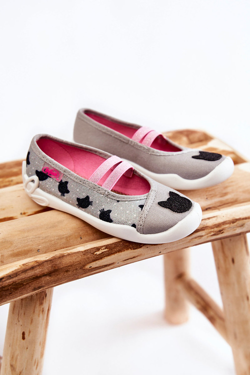 Flip-flops Ballerinas Befado Cats 116X302 Grey