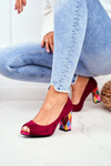 Suede Sergio Leone PB135 Fuchsia pumps