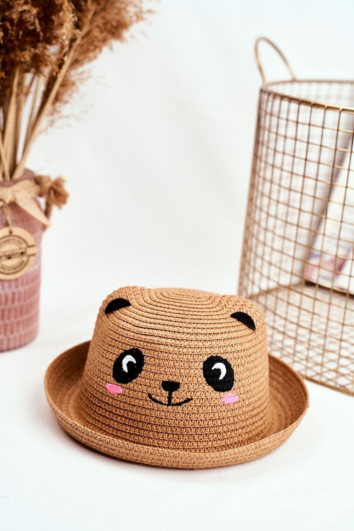 Children's Hat Summer Beach Camel With Panda