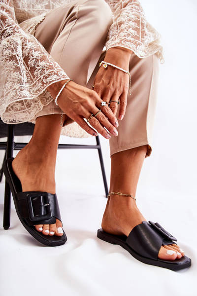 Women's Fashionable Slippers Black Sylvia