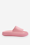 Fashionable Light Flip Flops On A Massive Sole Pink Rebel