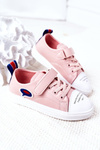 Children's Sneakers With Velcro Pink Cartoon