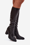 Women's High Heel Boots Vinceza 16511 Black