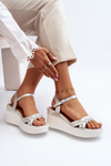 Silver Wedge Sandals Esinna