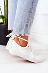 Women's Leather Sneakers White Mega