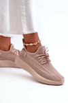 Women's Pink Fabric Slip-On Sports Shoes Nelmarie