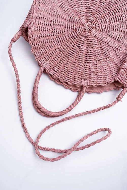 Octario Braided Handbag Pink