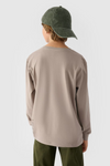 Long Sleeve T-Shirt For Boy With Print Regular 4F 4FJWAW24TLONM294-26S Grey