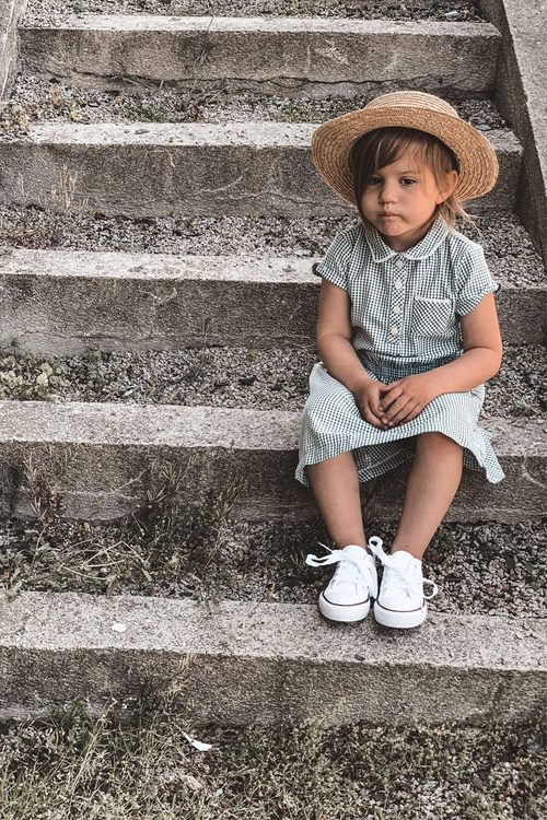 Children's Sneakers With Lace White Roly-Poly