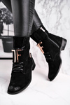 Women’s Suede Boots Black Nicole 2591