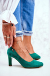 Women's Sergio Leone Green Suede Orsola Pumps