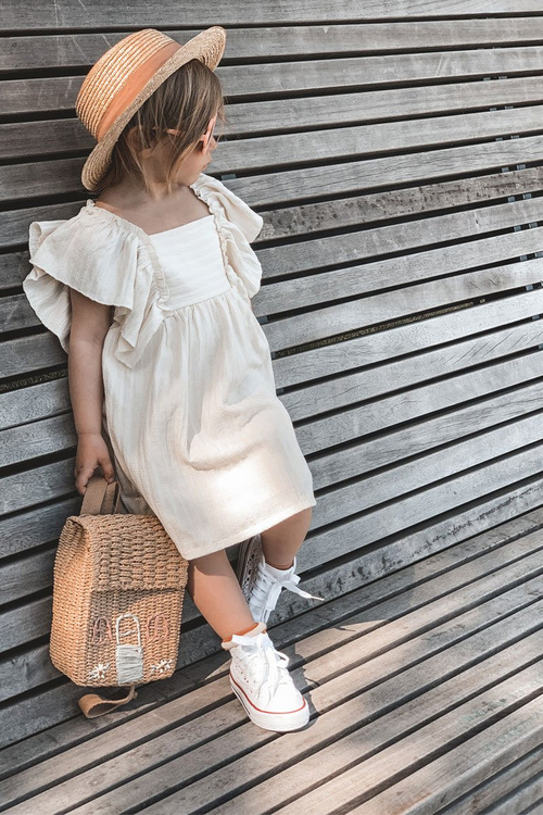 Children's High Sneakers With Lace White Roly-Poly