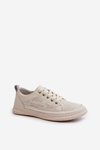 Women's Leather Sneakers Beige Cloesa