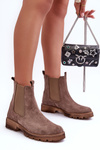 Suede Ankle Boots Brown Nicole 2672