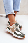 Women's Sports Shoes Sneakers Beige-Green Britma