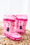 Children's Rubber Galoshes boots Pink Zinstina