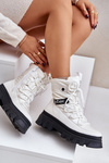 Women's Snow Boots With Zipper Lee Cooper LCJ-24-47-3142 White