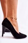 Classic Suede high heels Black Magically