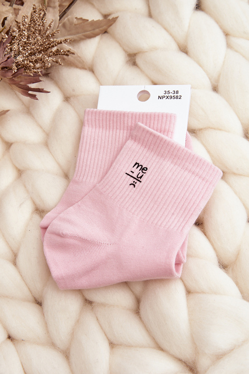 Women's Cotton Socks Pink